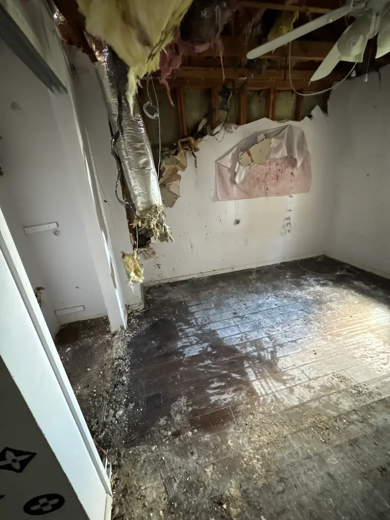 After photo of a residential renovation site completely cleared of structural debris and construction waste by professional haulers.