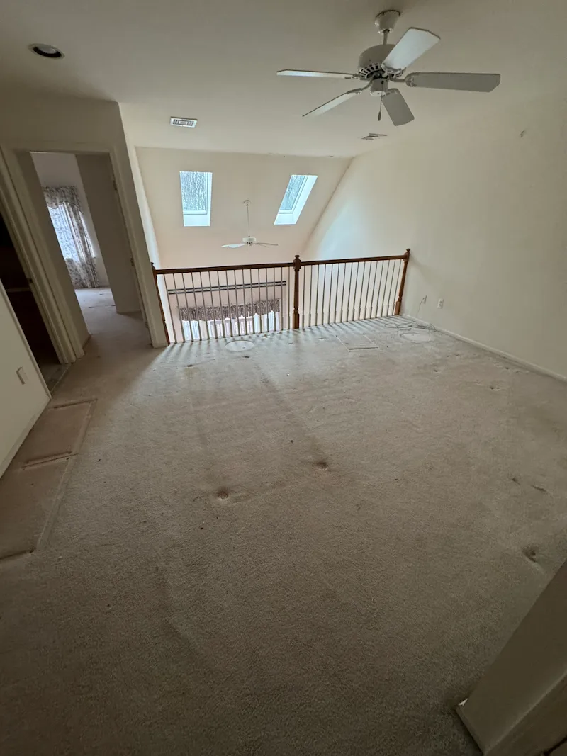 After property cleanout in New Jersey with cleared, usable rooms