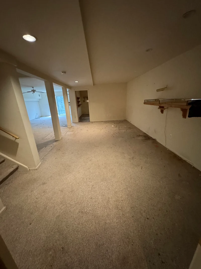 Basement after JunkDoctors cleanout