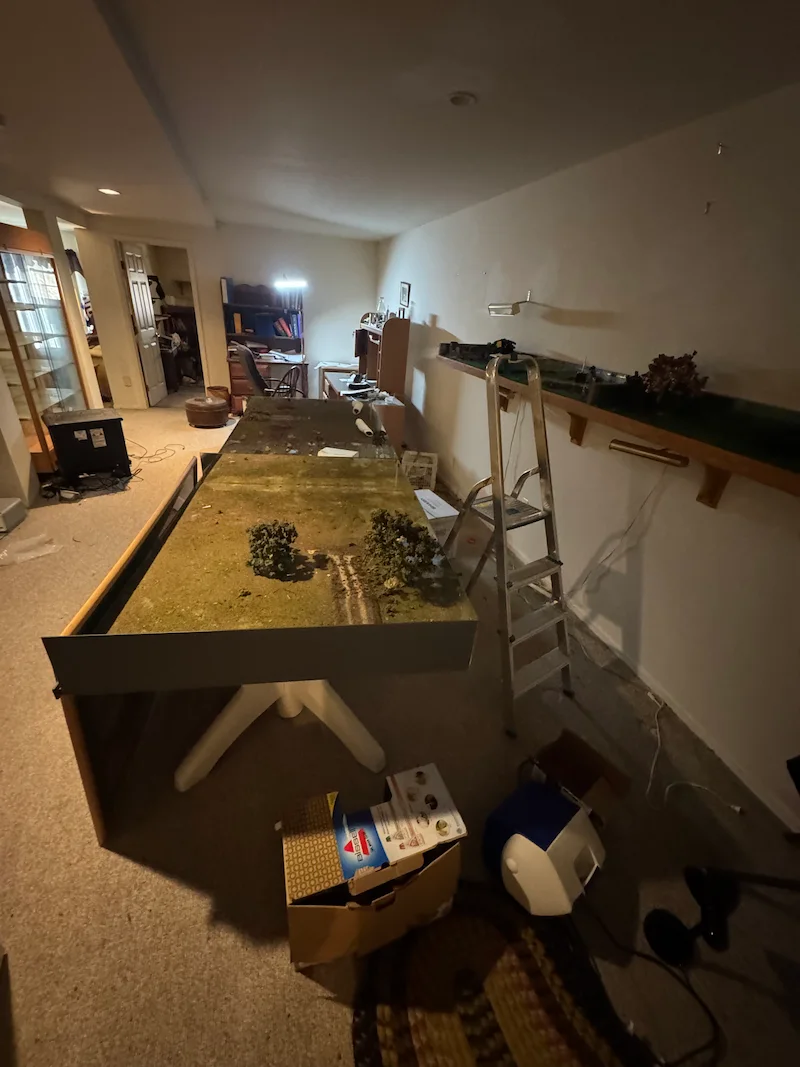 Basement before JunkDoctors cleanout